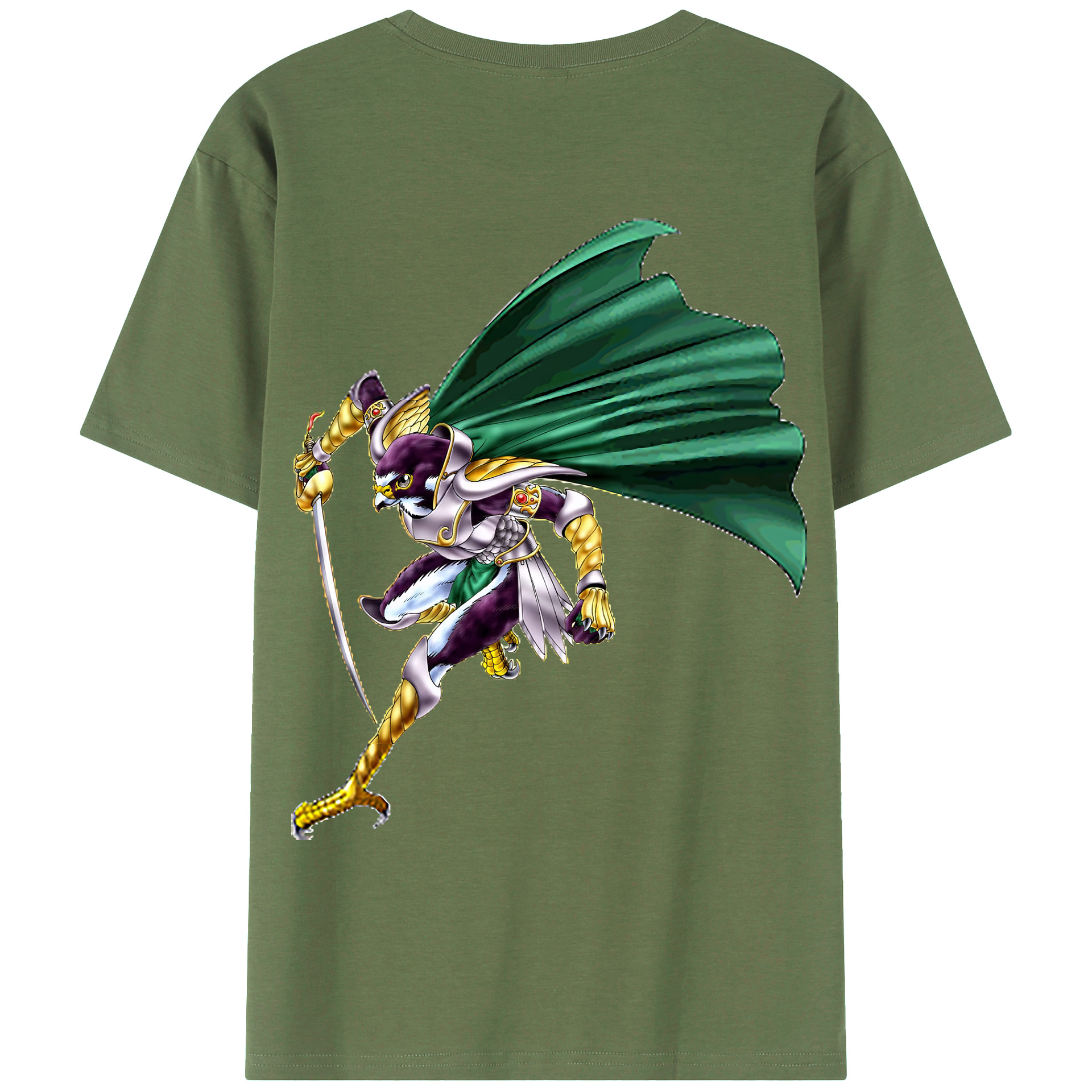 （画像用） 遊☆戯☆王 Yu-Gi-Oh! 綿100％ メンズ半袖Tシャツ（バックプリント） 通気性